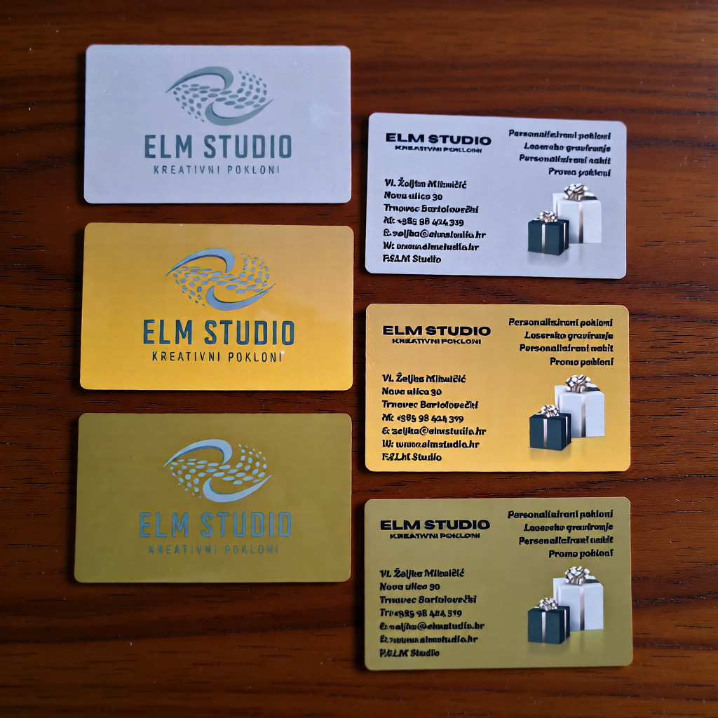 vizitke u boji metalne